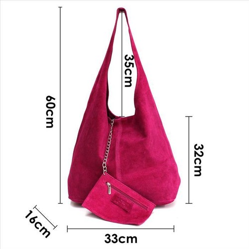 Echt leder schultertasche - echt,