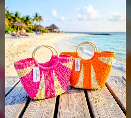 Zwillingsherz stroh shopper - zwillingsherz,